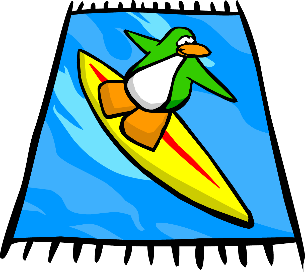 Surf Beach Club Penguin Wiki Fandom Powered - Png Beach Towels Clipart (1216x1085), Png Download