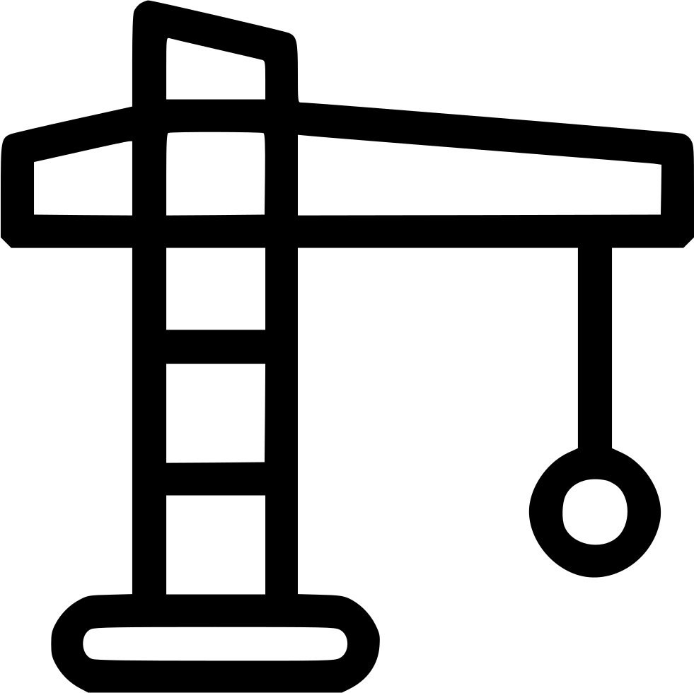 Crane Clipart Small Tower - Portable Network Graphics - Png Download (981x980), Png Download