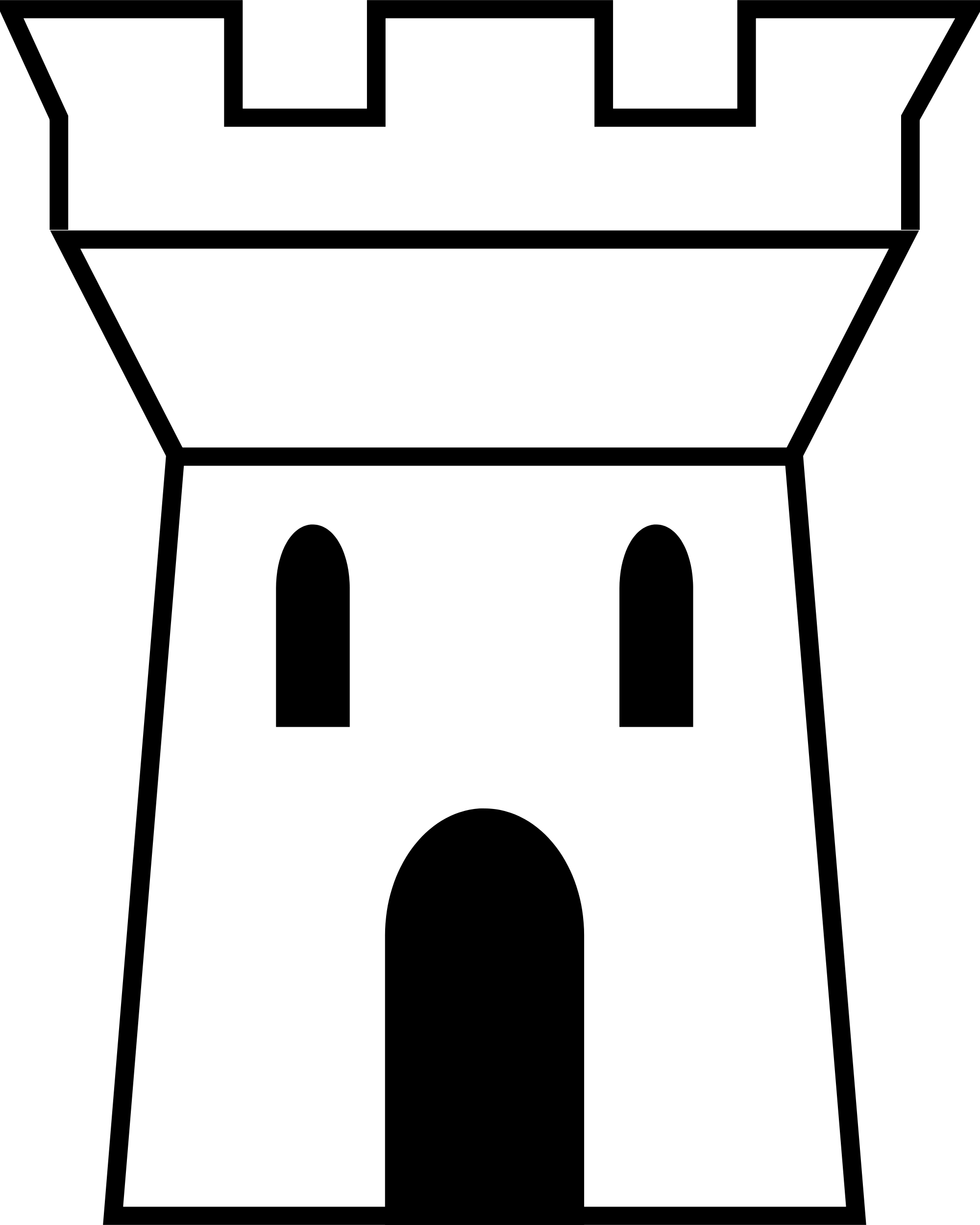 Castle Drawing At Getdrawings Com Free For - Castle Tower Clip Art - Png Download (2000x2500), Png Download