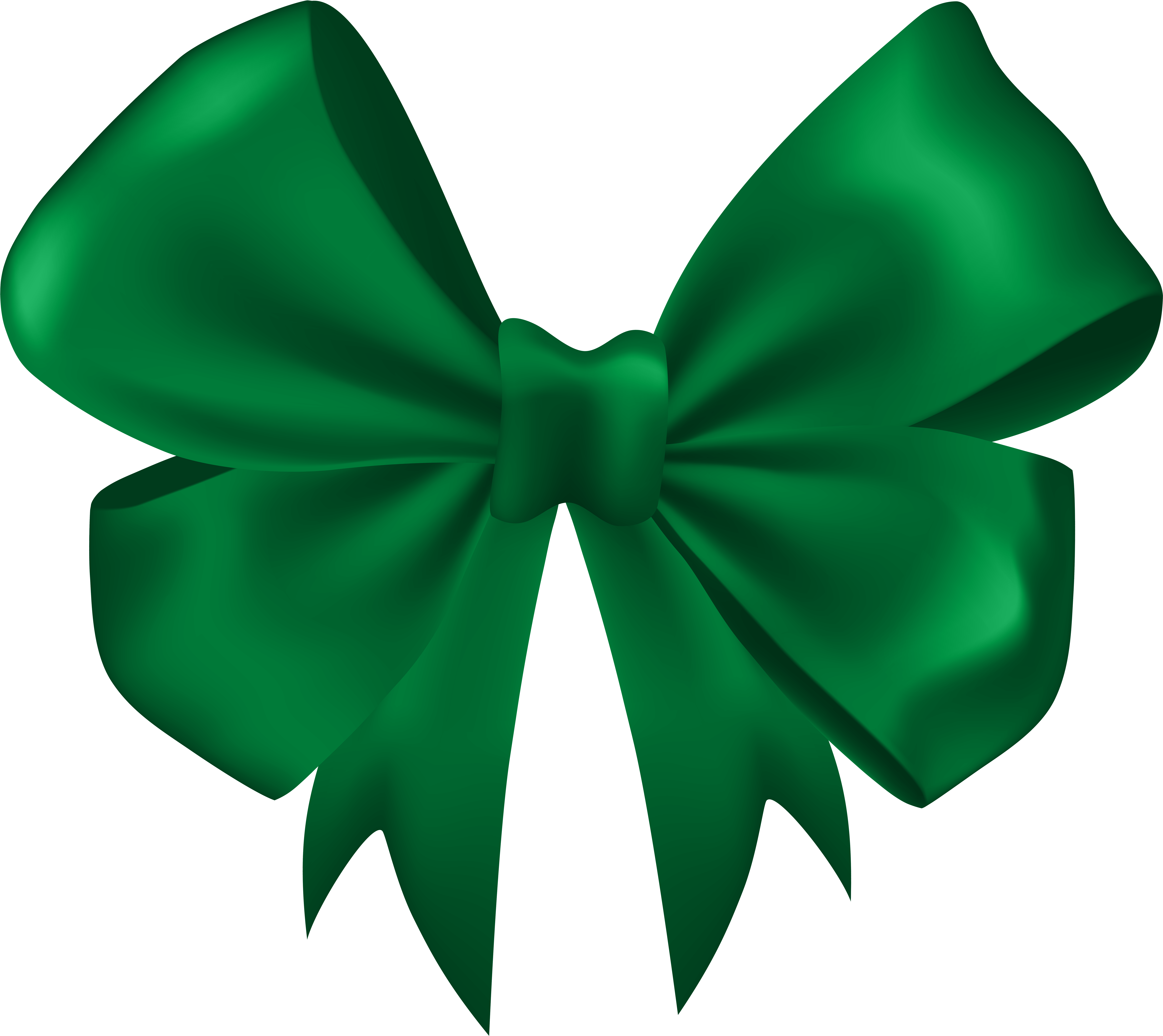 Green Beautiful Bow Clip Art Image Gallery Yopriceville - Png Download (8000x7090), Png Download