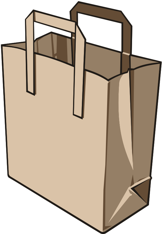 Free Download Torn Paper Bag Clipart Paper Bag Clip - Clip Art Paper Bag - Png Download (552x796), Png Download