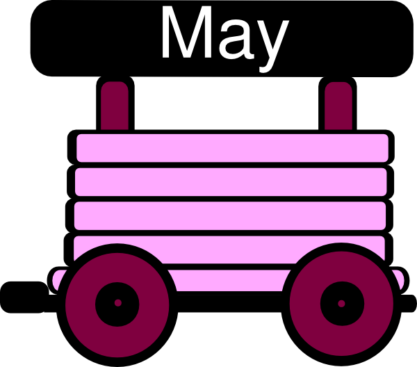 Loco Train Carriage Pink Clip Art - Loco Train Carriage Clipart - Png Download (600x528), Png Download