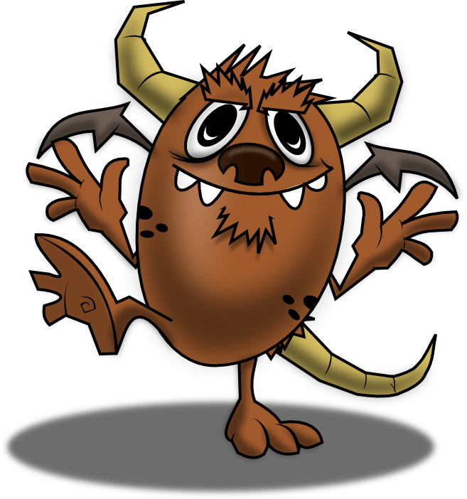 Free To Use & Public Domain Monsters Clip Art - Brown Monster Clipart - Png Download (657x702), Png Download