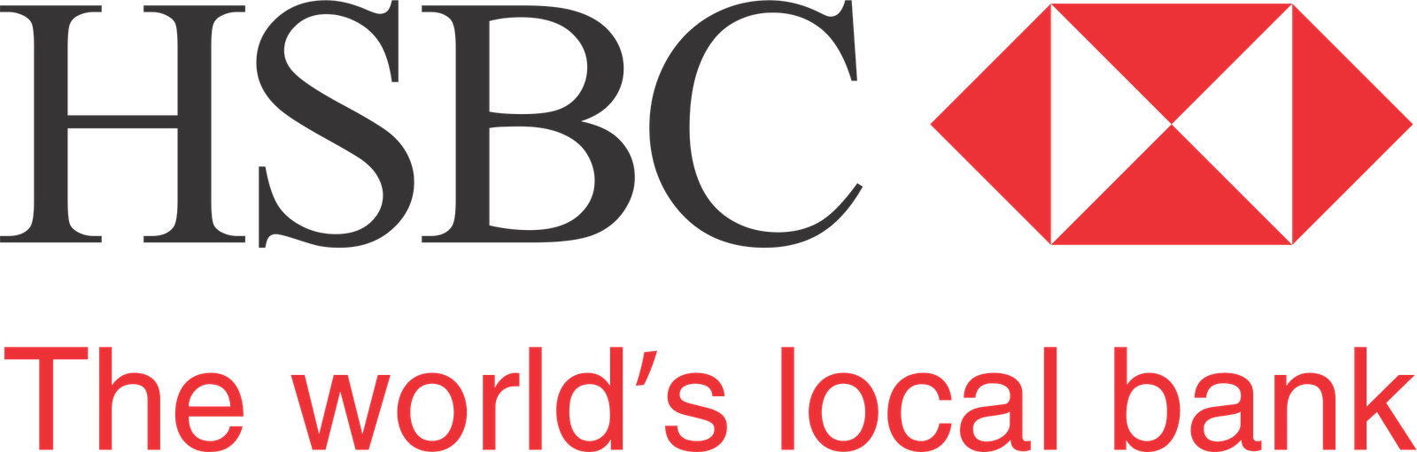 U-batch12 - Hsbc Bank Logo Png Clipart (1600x511), Png Download