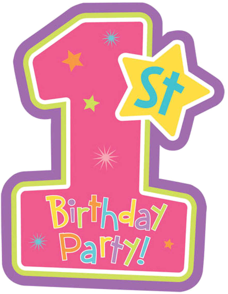 Download 1 Vector Happy 1st Birthday 1st Birthday Logo Png Clipart 366586 Pinclipart