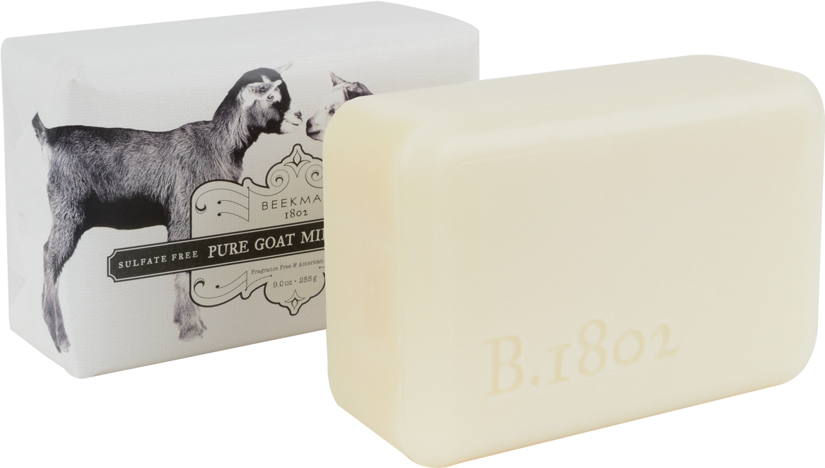 4 - Beekman 1802 Pure Goat Milk Soap Fragrance Free 9.0 Clipart (1200x1200), Png Download