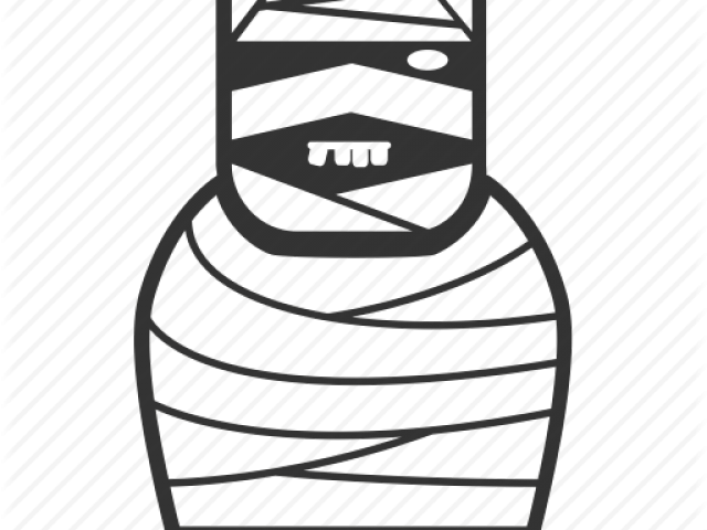 Mummy Clipart Creepy - Transparent Fan Clip Art - Png Download (640x480), Png Download