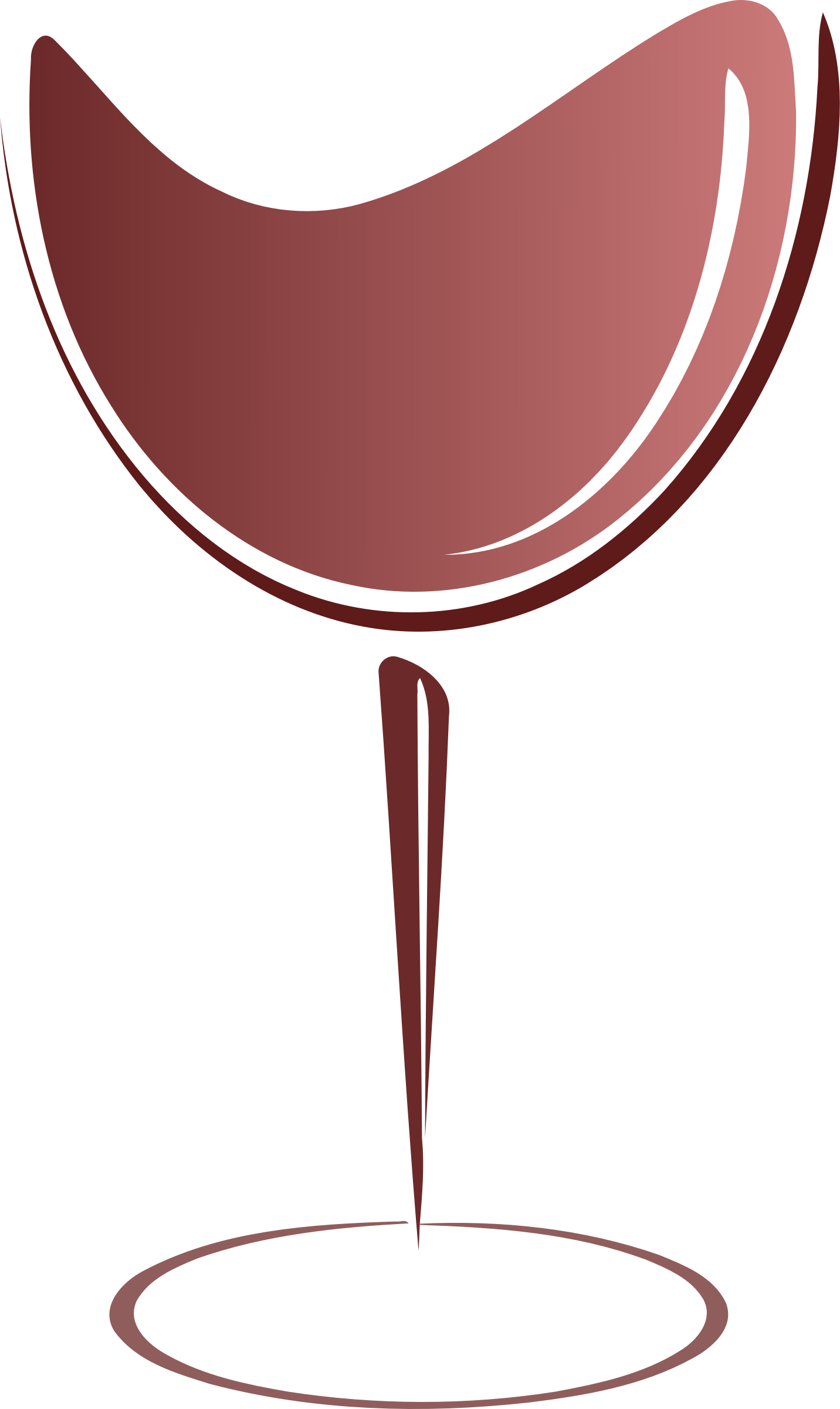 Big Image - Abstract Wine Glass Clipart (1432x2400), Png Download