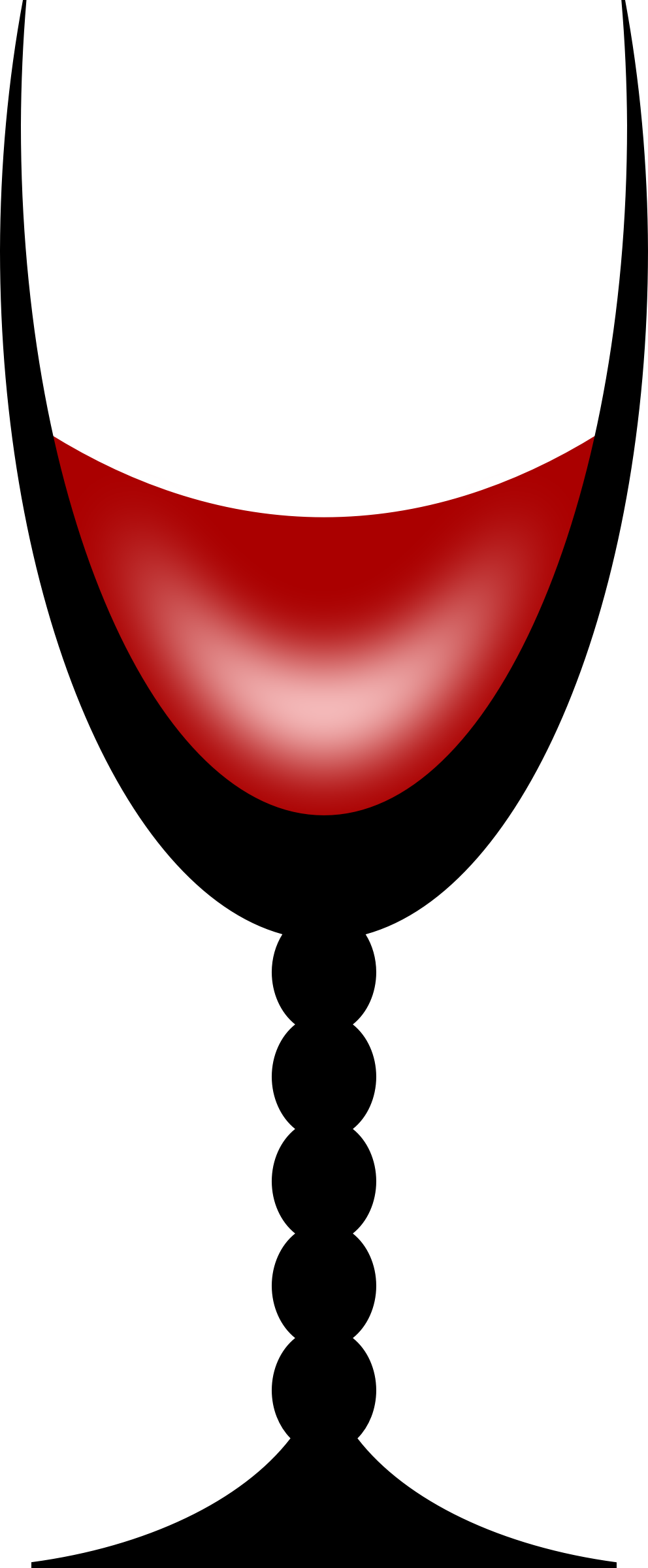 Big Image - Stylised Glass Of Wine Clipart (992x2400), Png Download