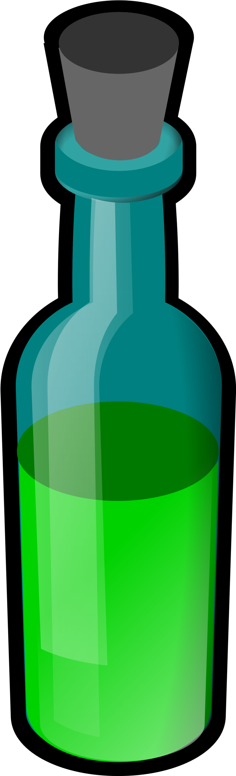 Pse Bottle - Halloween Beer Clip Art - Png Download (958x2635), Png Download