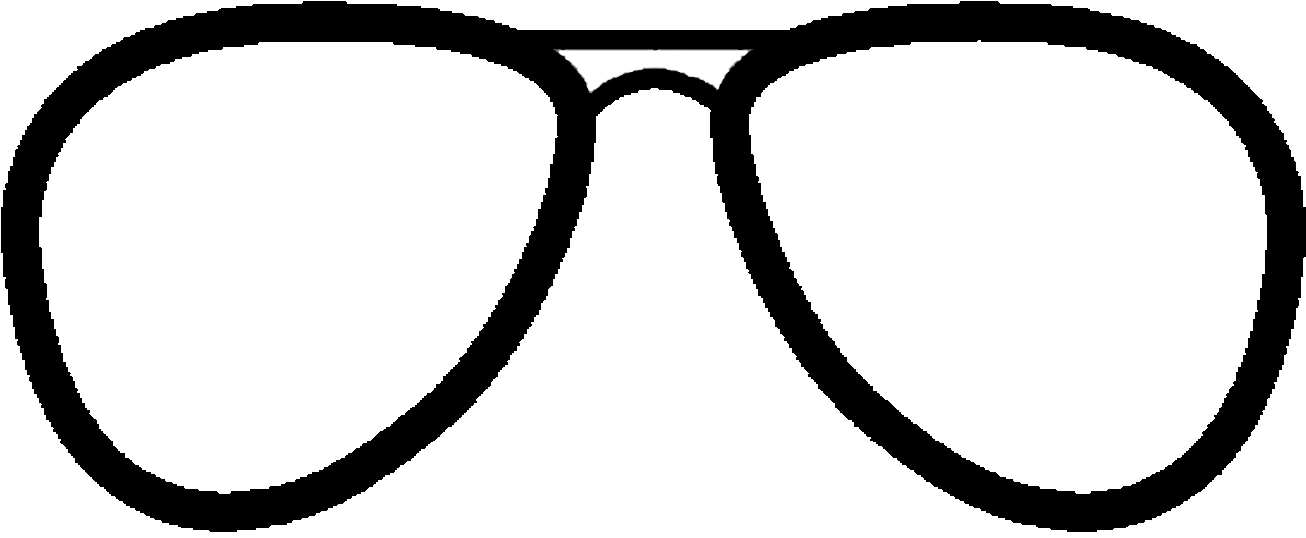 Eyeglasses Clipart Funky - Png Download (1360x540), Png Download