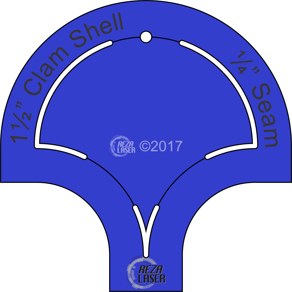 Picture Royalty Free Library Shell Inch Acrylic Template - Inch Clipart (1004x1004), Png Download