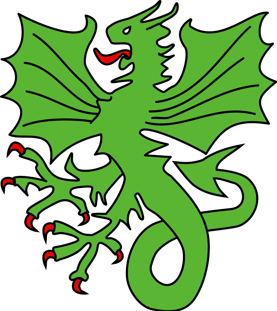 File - Dragon Éployé - Svg - Dragon Clipart (913x1024), Png Download