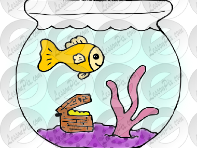 Fish Bowl Clipart Classroom Pet - Clip Art - Png Download (640x480), Png Download