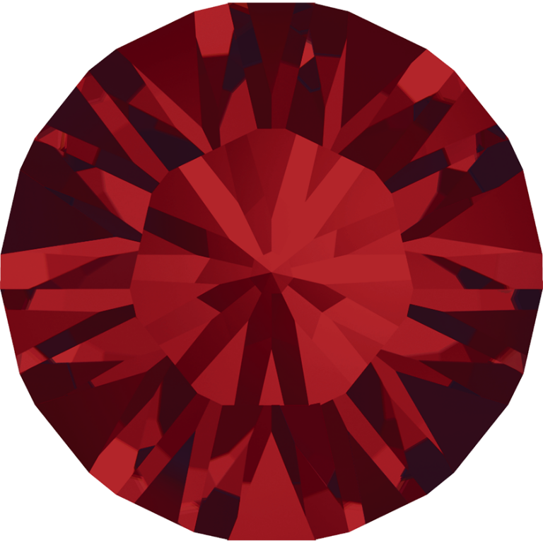 1028 Ss 18 Light Siam F - Swarovski Xilion Chaton (1028) Pp26 - Colour (uncoated) Clipart (768x768), Png Download