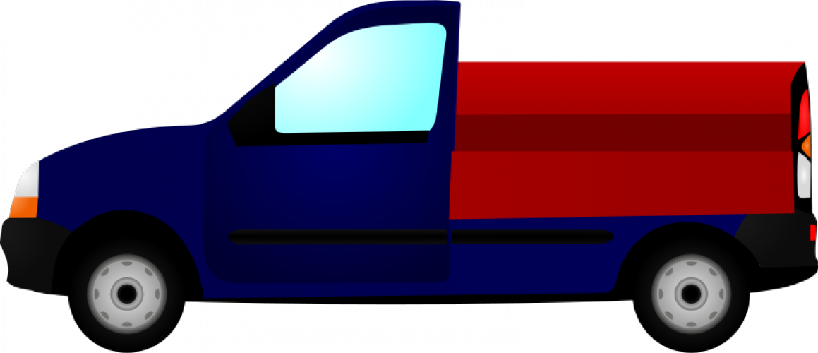 Delivery Truck Clipart - Pickup Truck Clipart Png Transparent Png (1159x500), Png Download