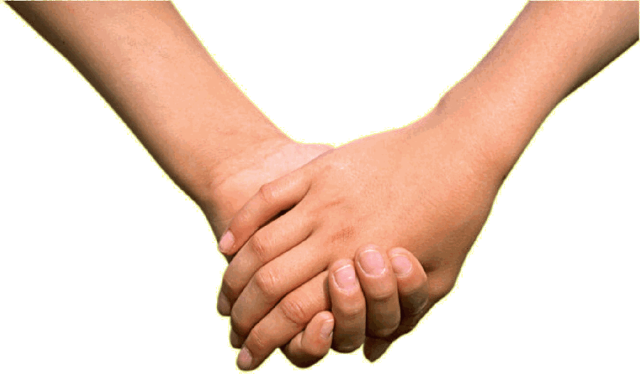 Match Clipart Hand Holding - Holding Hands No Background - Png Download (900x526), Png Download