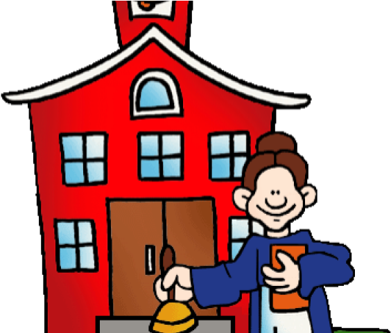 School Clipart Clipart Colonial School - School House Clip Art - Png Download (640x480), Png Download