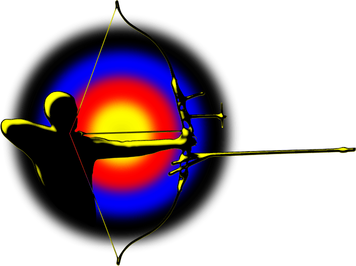 Archer Clipart Free For Download - Siluet Panahan - Png Download (698x521), Png Download