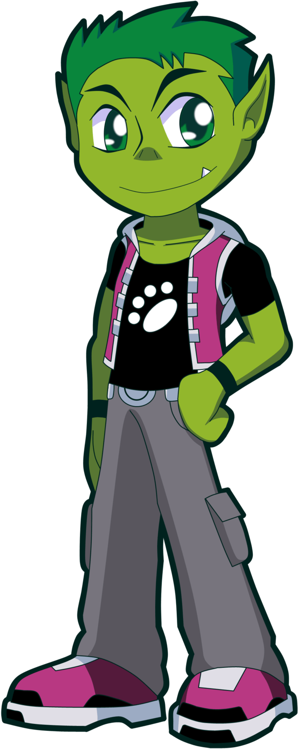 Teen Titans Beast Boy Quotes Quotesgram - Cartoon Clipart (900x1697), Png Download