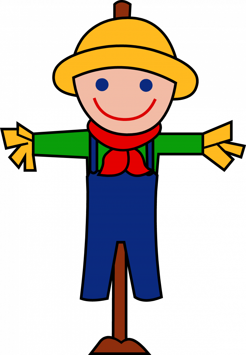 Cute Scarecrow Clip Art - Png Download (817x1180), Png Download