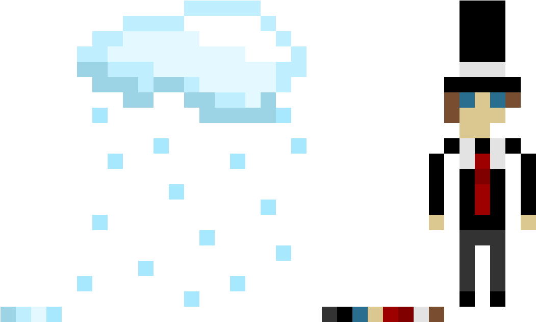 Rain Man And Cloud - Illustration Clipart (1170x990), Png Download