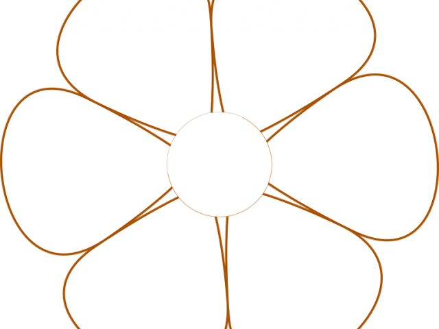 Daisy Clipart Daisy Outline - Circle - Png Download (640x480), Png Download