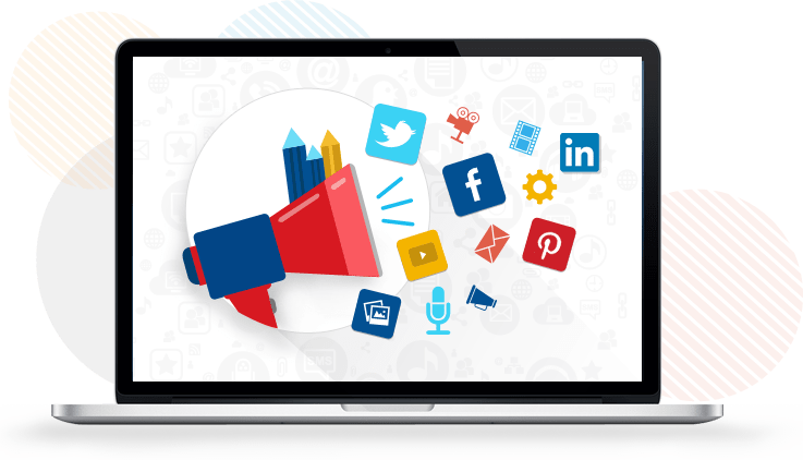Social Media Management - Social Media Marketing Logo Icon Png Clipart (737x422), Png Download