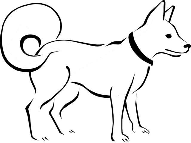 Dog Clipart Clipart Black And White - Dog Images Clip Art Black And White - Png Download (640x480), Png Download