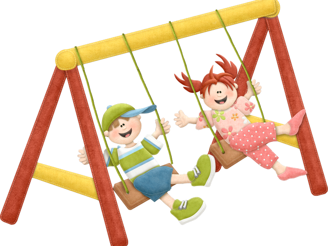 Outside Clipart Swing Park - Swing - Png Download (640x480), Png Download