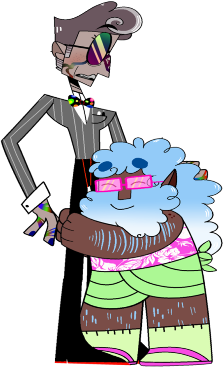 I Know John Has A Tie And Salt And Pepper Hair But - Cartoon Clipart (455x750), Png Download