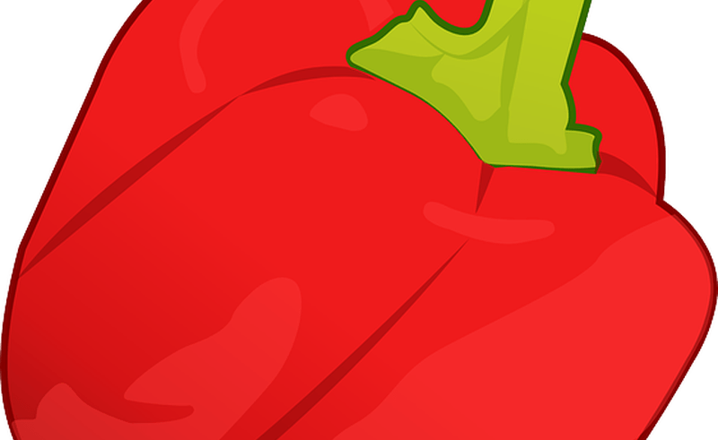 Vegetable Pepper Clip Art - Clipart Poivron - Png Download (800x491), Png Download