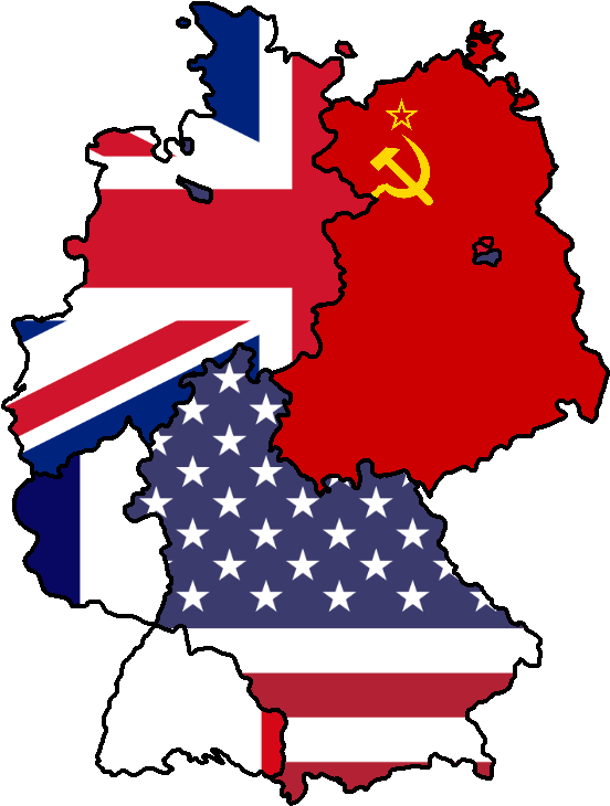 Alemania Occidental Y Oriental Clipart (576x769), Png Download