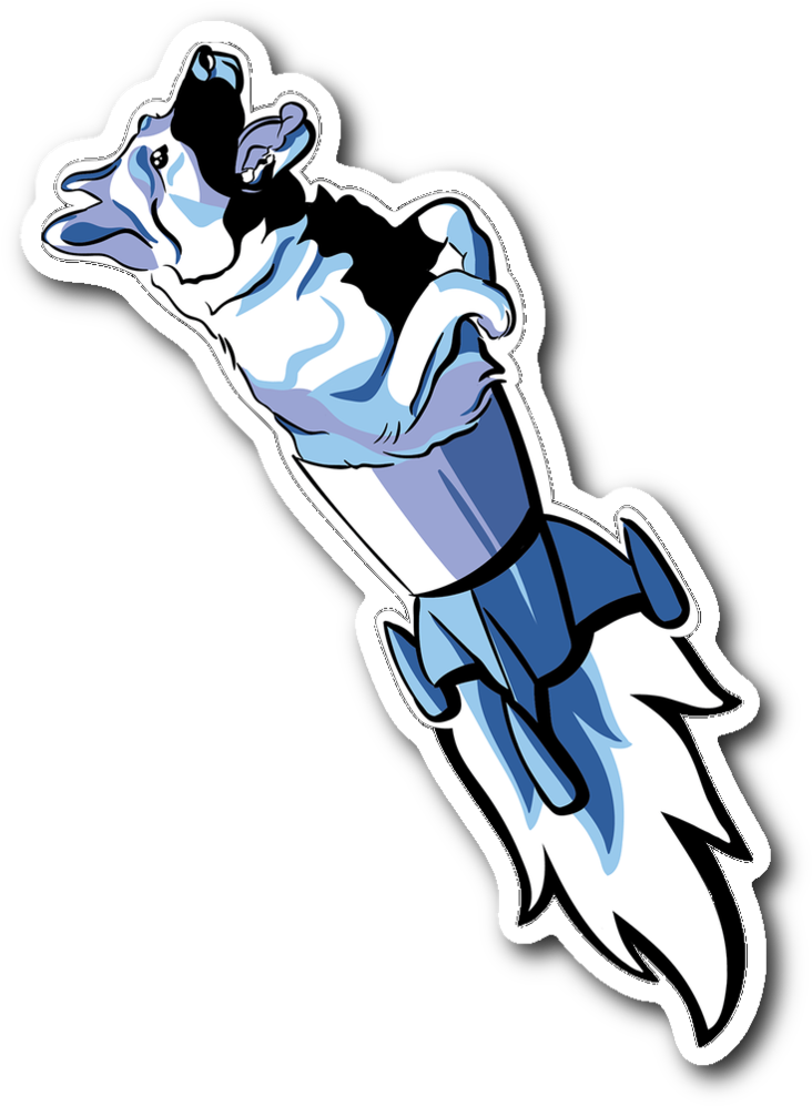 Fur Missile Sticker - Illustration Clipart (1060x1060), Png Download