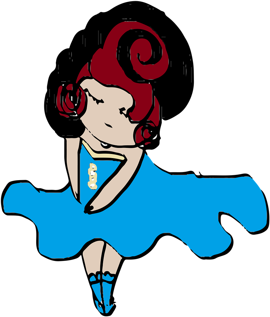 Girl Shy Person Clipart (1280x1106), Png Download