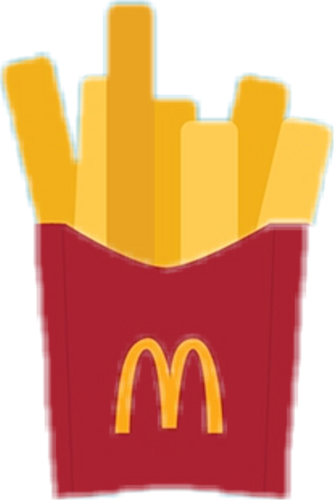 French Fries Clipart (480x718), Png Download