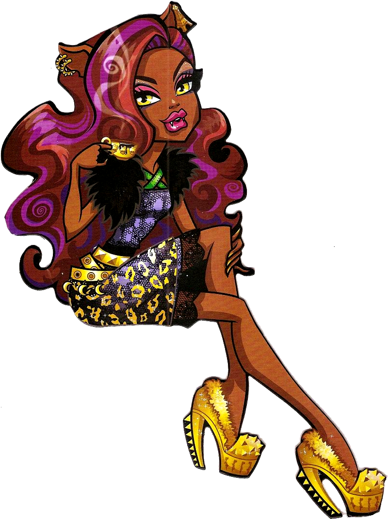 Scaris, City Of Frights - Monster High Clawdeen Scaris Clipart (891x1108), Png Download