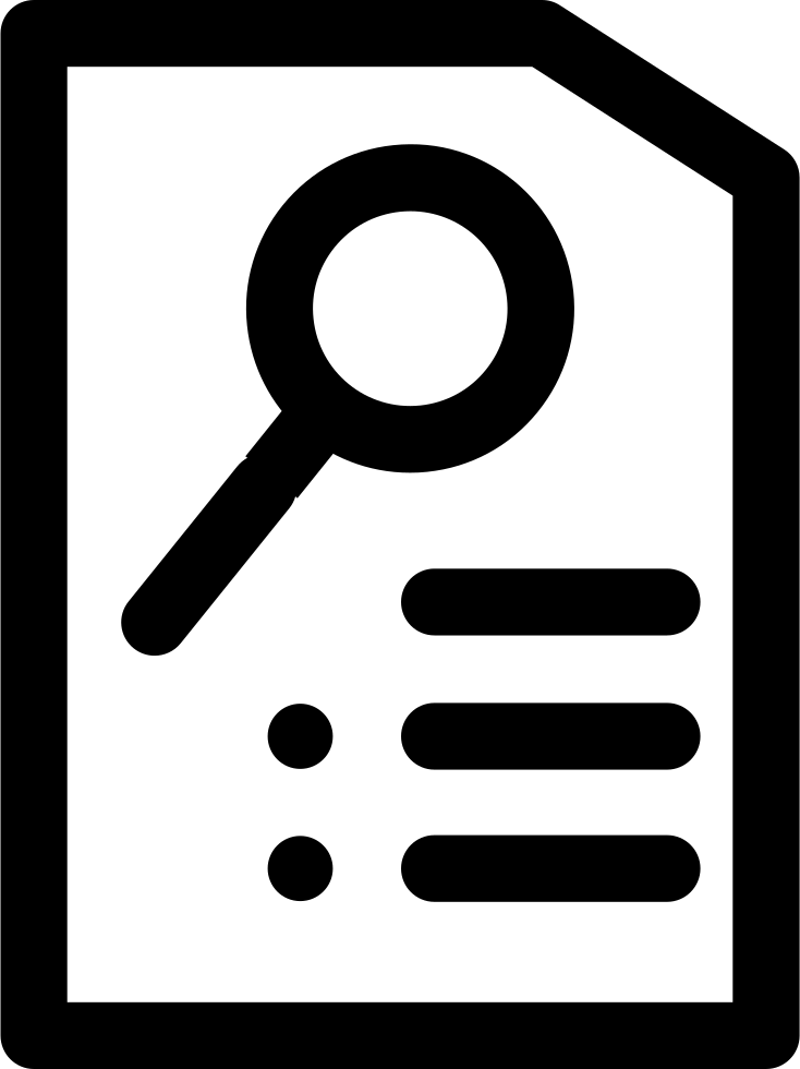 Png File Svg - Check Bill Icon Clipart (734x980), Png Download