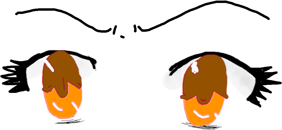 Eye - Orange Clipart (948x438), Png Download