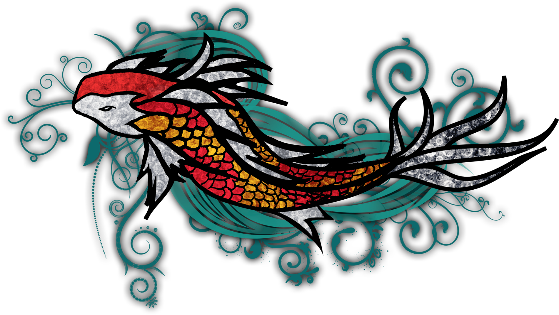 Koi - Illustration Clipart (1984x1488), Png Download