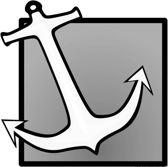 Anchor Tools Free Black White Clipart Images Clipartblack - Anchor Clip Art - Png Download (700x700), Png Download