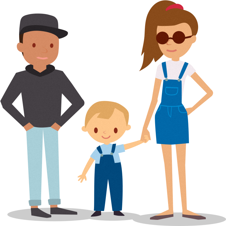 I Am A Child & A Teenager - Cartoon Clipart (850x910), Png Download