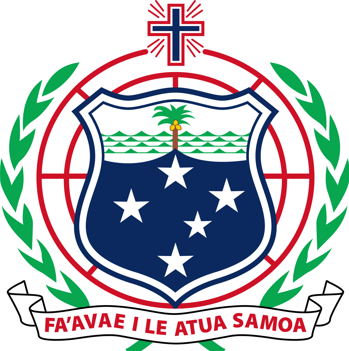 Constitution Clipart National Convention - Samoa Coat Of Arms - Png Download (1200x1208), Png Download