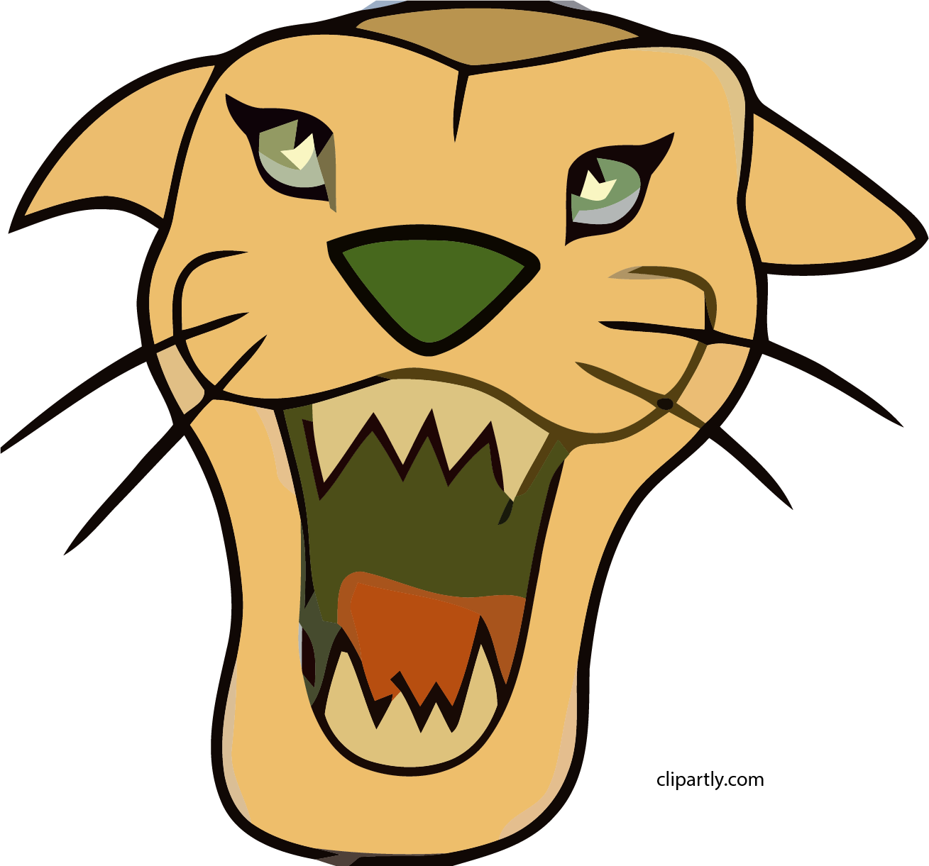 Tiger Clipart Png Transparent Png (1309x1221), Png Download