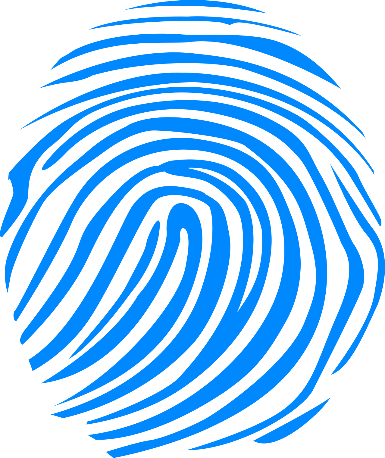 Fingerprint Clipart (1278x1521), Png Download