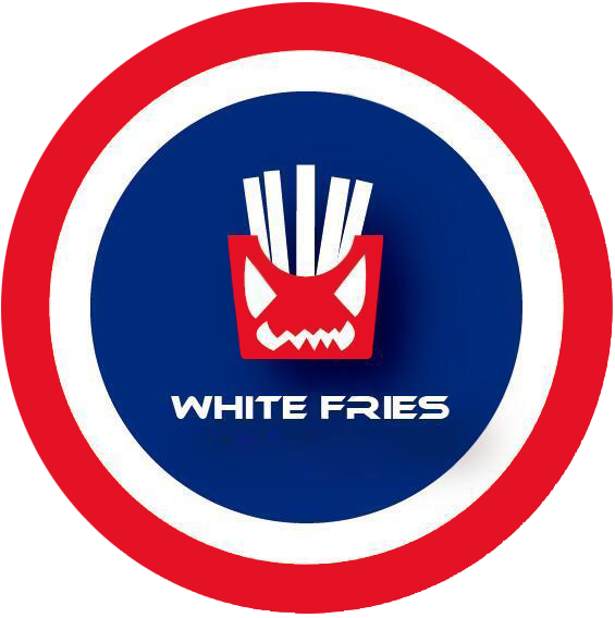 White Fries Gaming Logo Clipart (565x568), Png Download