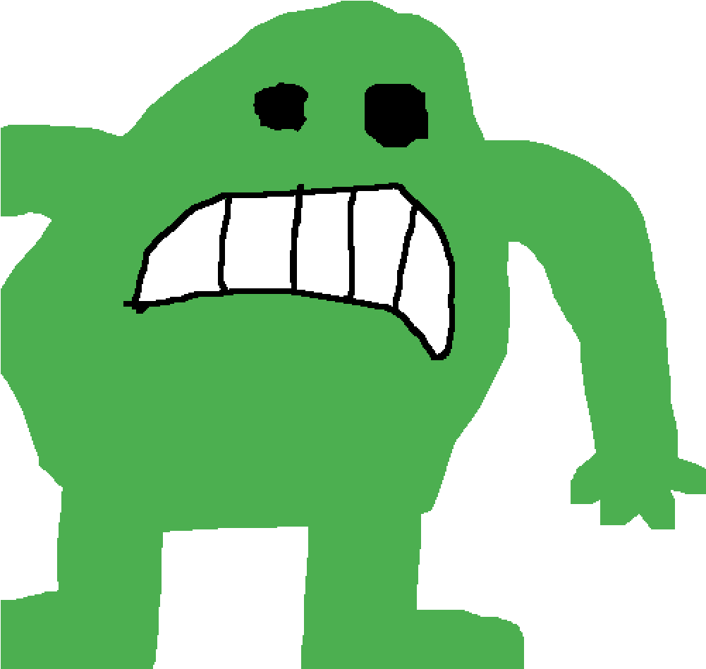 Monster - Cartoon Clipart (1000x1000), Png Download