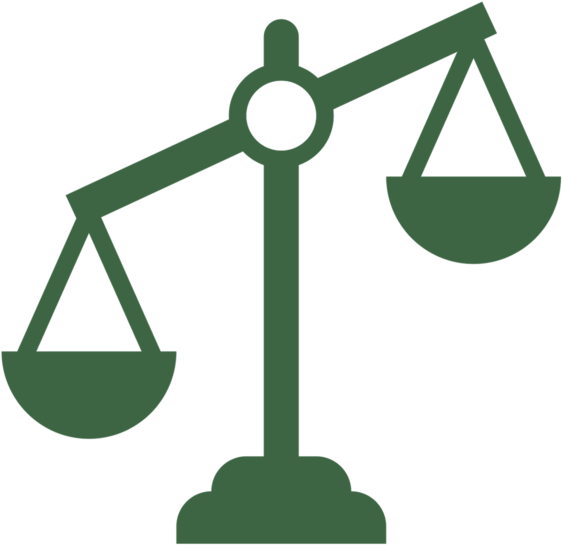 Balance White Green - Scales Clipart (1000x550), Png Download