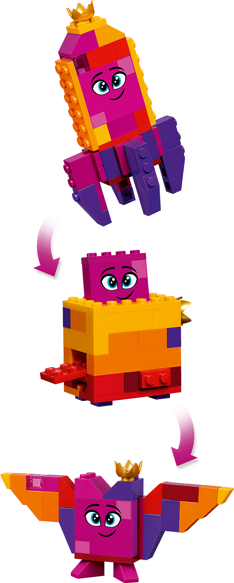 Lego The Lego Movie 2 Queen Watevra's Build Whatever - 70825 Lego Clipart (3641x2048), Png Download