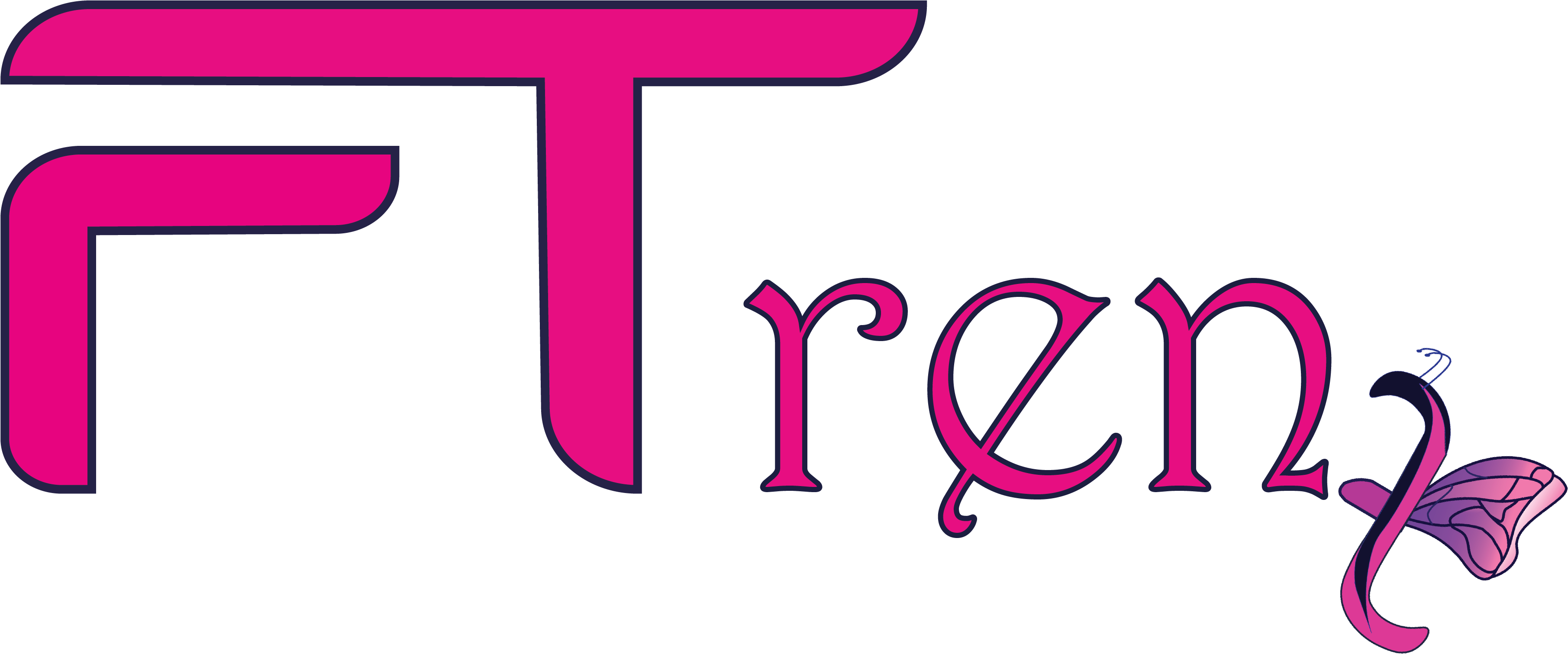 Fashionable Trenz Fashionable Trenz Clipart (3686x1623), Png Download